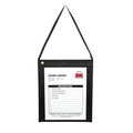 C-Line Products Hanging Shop Ticket Holder With Fabric Back, 9" x 12", PK75 74112